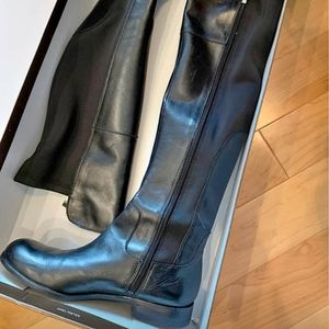 Franco Sarto Over the Knee Leather Boots Sz 7